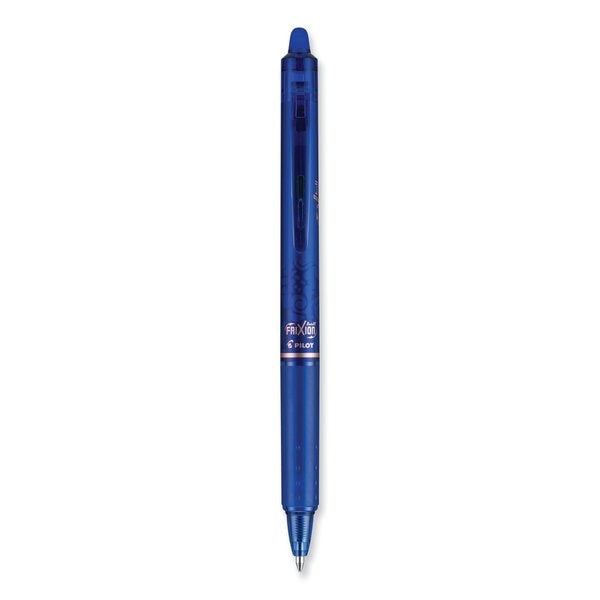 Pilot FriXion Clicker Erasable Retractable Gel Pen, 1 mm, Blue, PK12 PIL11387